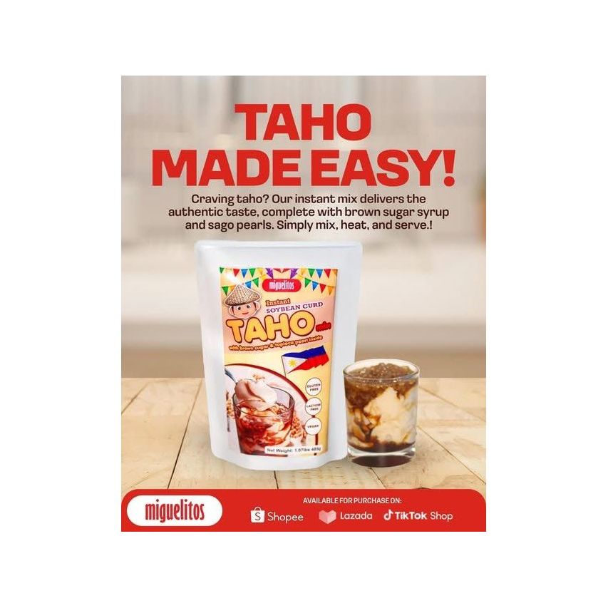 Miguelitos Instant Soybean Curd Taho Mix - Golden Buffalo Grocery Store
