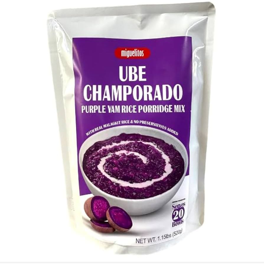 Miguelitos Ube Champorado Rice Porridge Mix 520g - Golden Buffalo Grocery Store