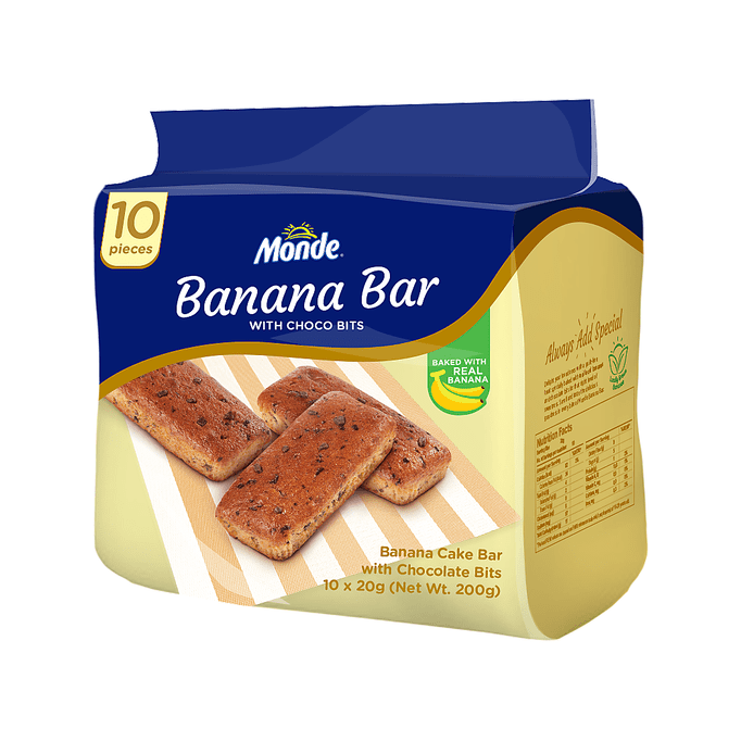 Monde Banana Bar 10 x 20g - Golden Buffalo Grocery Store