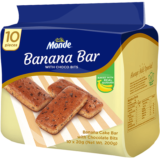 Monde Banana Bar 10 x 20g - Golden Buffalo Grocery Store