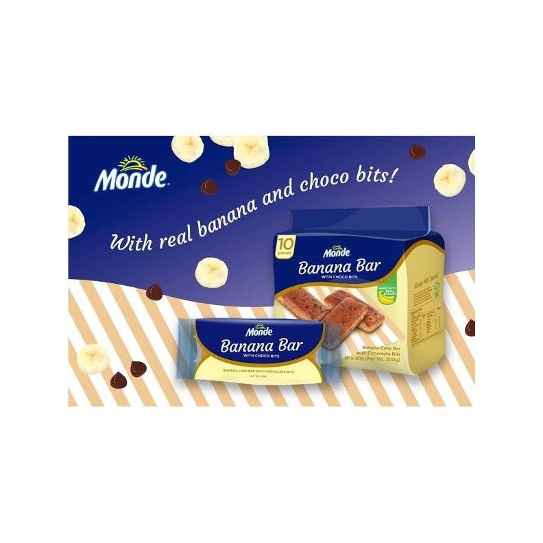 Monde Banana Bar 10 x 20g - Golden Buffalo Grocery Store