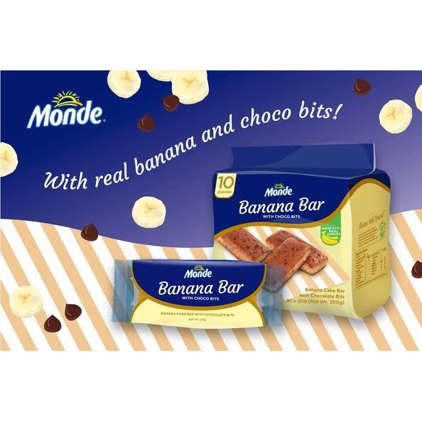 Monde Banana Bar 10 x 20g - Golden Buffalo Grocery Store
