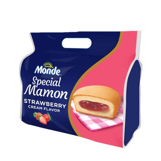 Monde Special Mamon Strawberry Cream 4 x 48g - Golden Buffalo Grocery Store