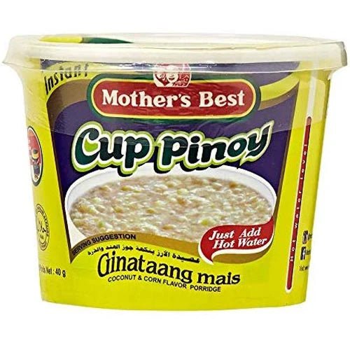 Mother's Best Cup Pinoy Guinataang Mais Coconut & Corn Porridge - Golden Buffalo Grocery Store