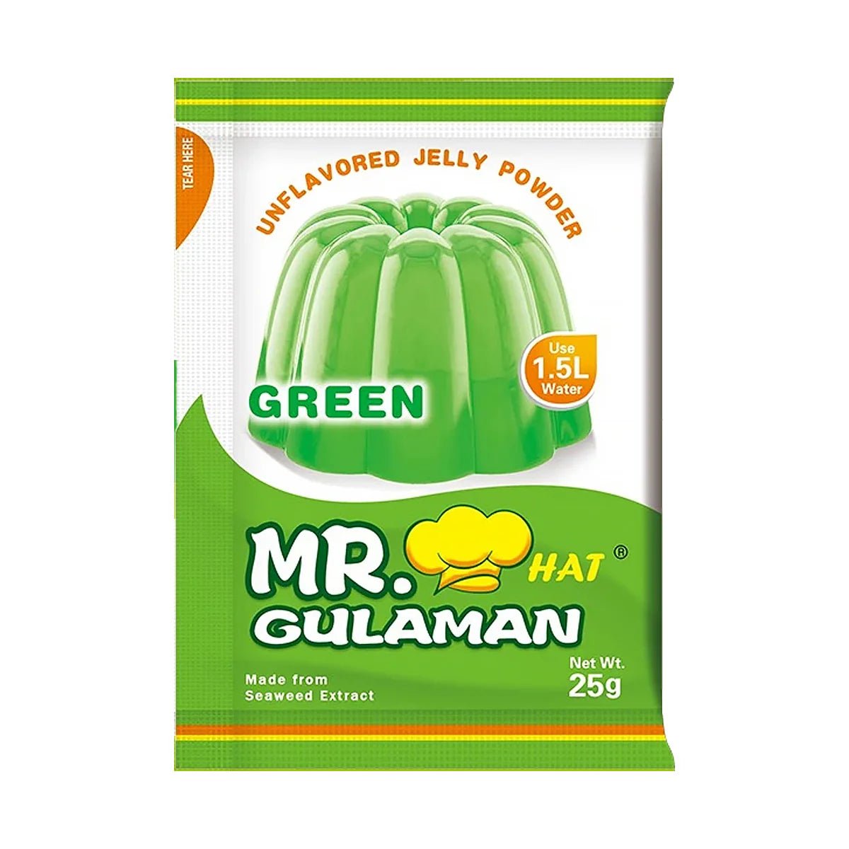 Mr Gulaman Green Jelly Powder 25g - Golden Buffalo Grocery Store