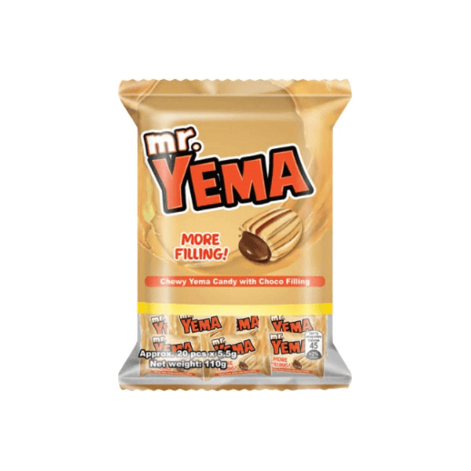 Mr Yema Chewy Yema Candy with Cocolate Filling 20 x 5.5g - Golden Buffalo Grocery Store