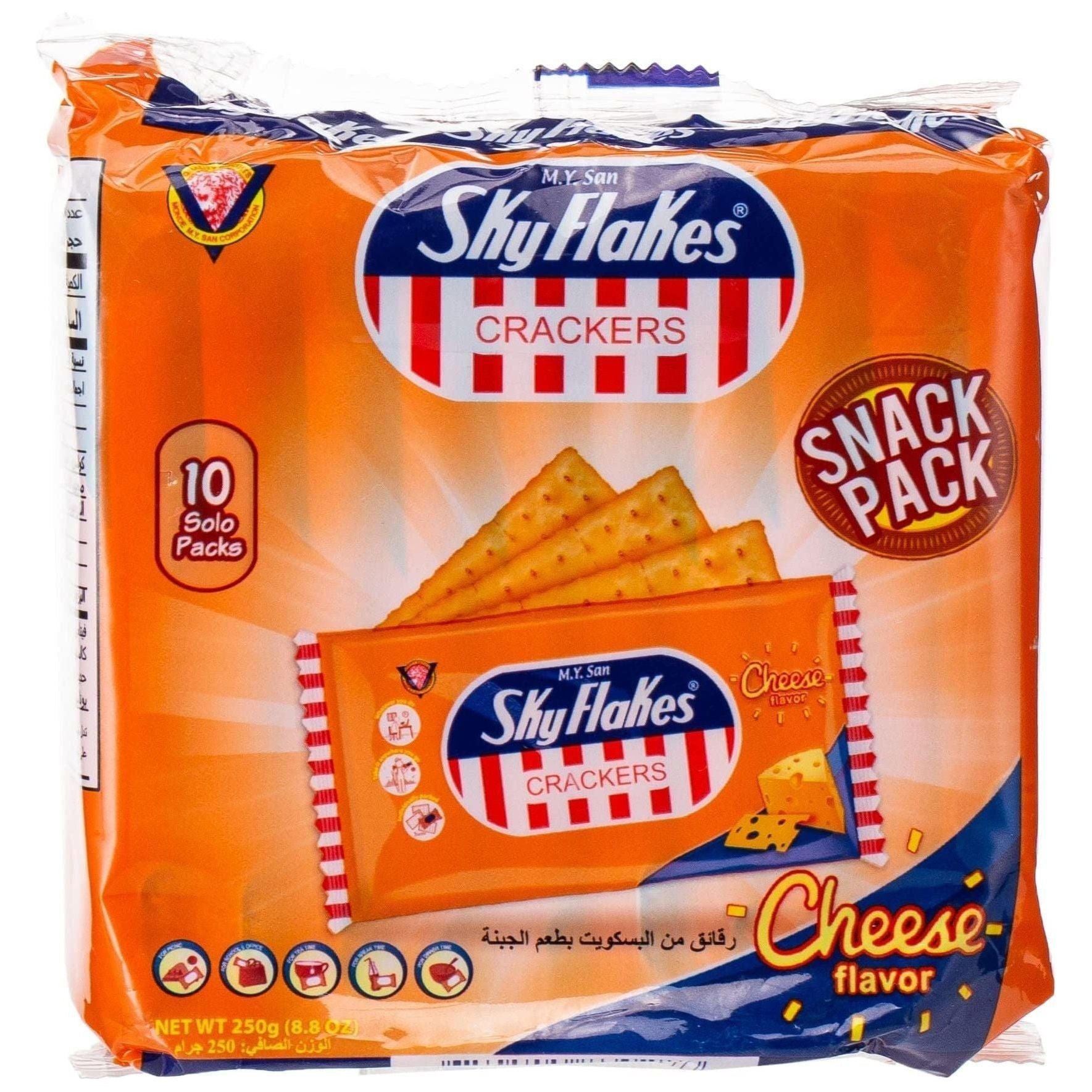 M.Y. Sans Skyflakes Snack Pack Cheese 250g - Golden Buffalo Grocery Store