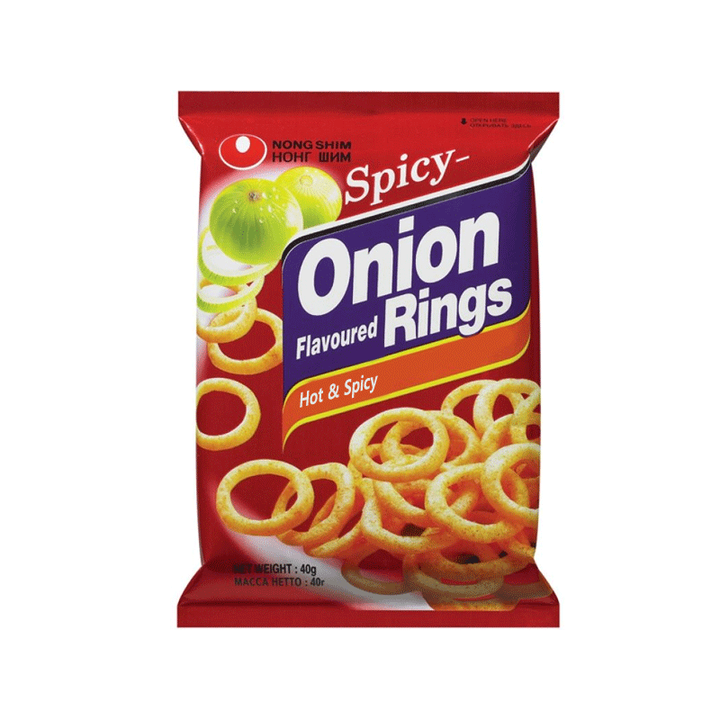Nongshim Onion Rings Snack Hot n Spicy 40g - Golden Buffalo Grocery Store