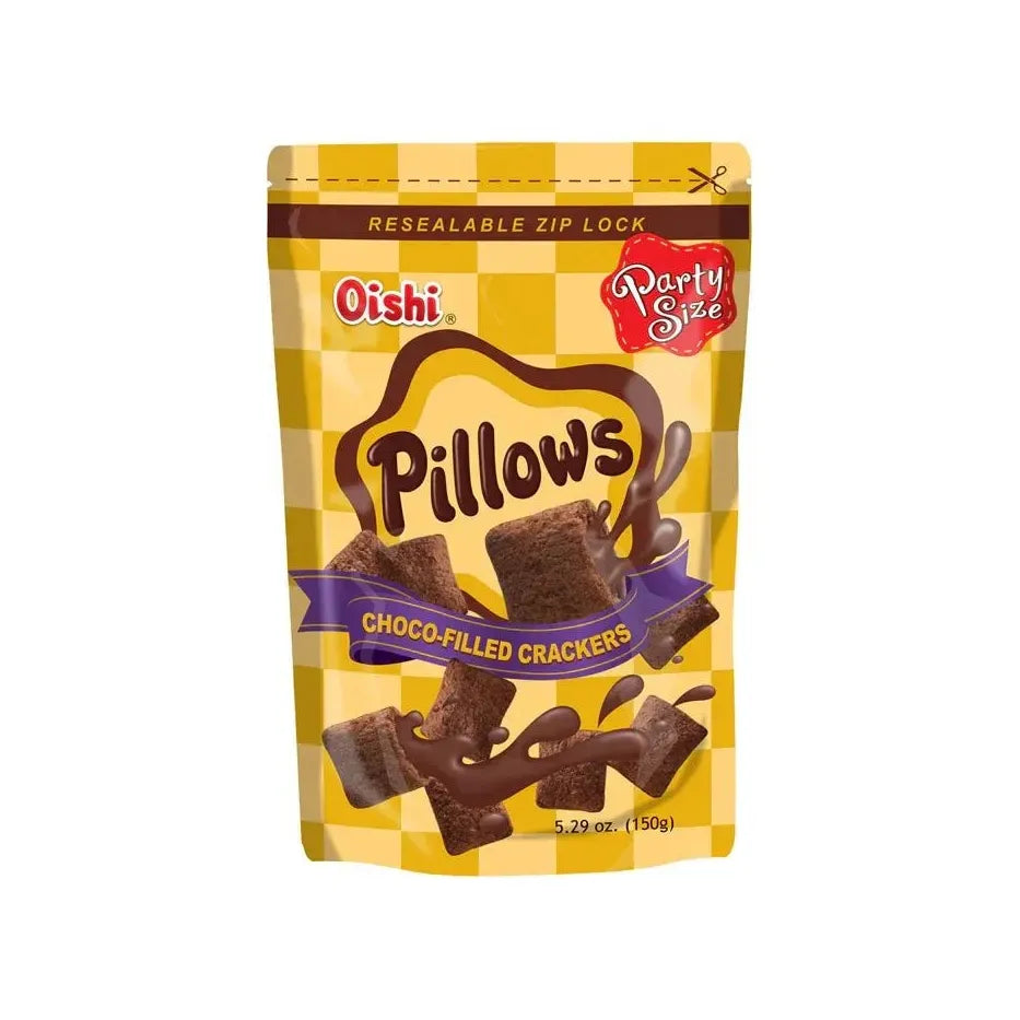Oishi Pillow Cracker 150g, Choco Filled - Golden Buffalo Grocery Store
