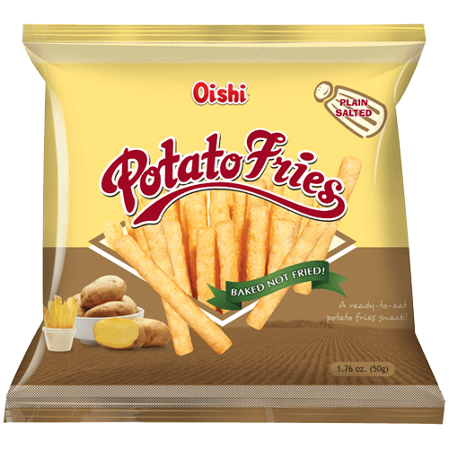 Oishi Potato Fries - Plain Salted 50g - Golden Buffalo Grocery Store