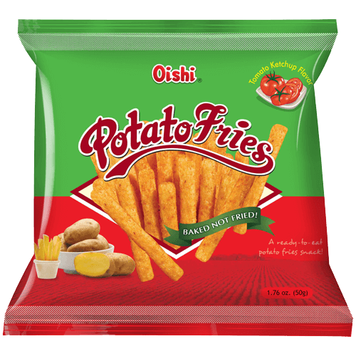 Oishi Potato Fries - Tomato Ketchup 50g - Golden Buffalo Grocery Store