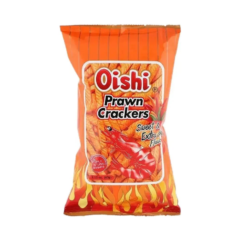 Oishi Prawn Cracker Sweet & Extra Hot 90g - Golden Buffalo Grocery Store