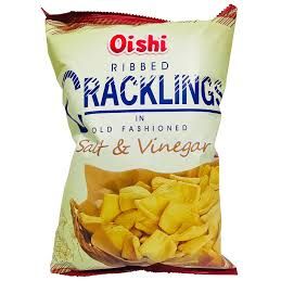 Oishi Ribbed Crackling Salt & Vinegar 90g - Golden Buffalo Grocery Store