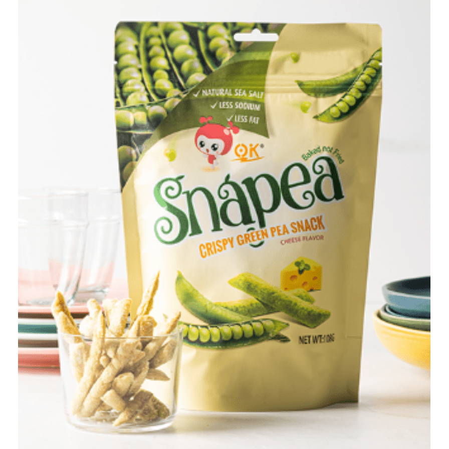 OK Snapea Crispy Green Pea Snack 108g - Cheese - Golden Buffalo Grocery Store