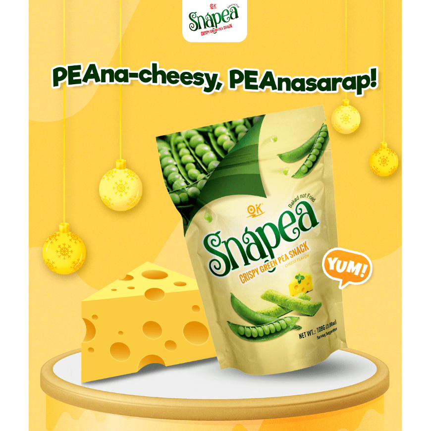 OK Snapea Crispy Green Pea Snack 108g - Cheese - Golden Buffalo Grocery Store