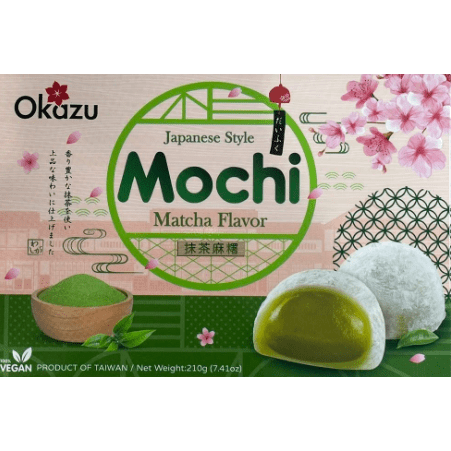 Okazu Japanese Style Mochi Matcha 210g - Golden Buffalo Grocery Store