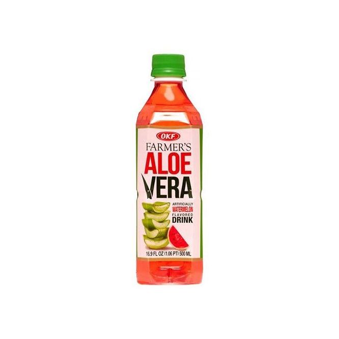 OKF Farmer's Aloe Vera Watermelon 500ml - Golden Buffalo Grocery Store