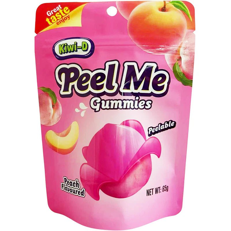 Peel Me Gummy Peach 65g - Golden Buffalo Grocery Store