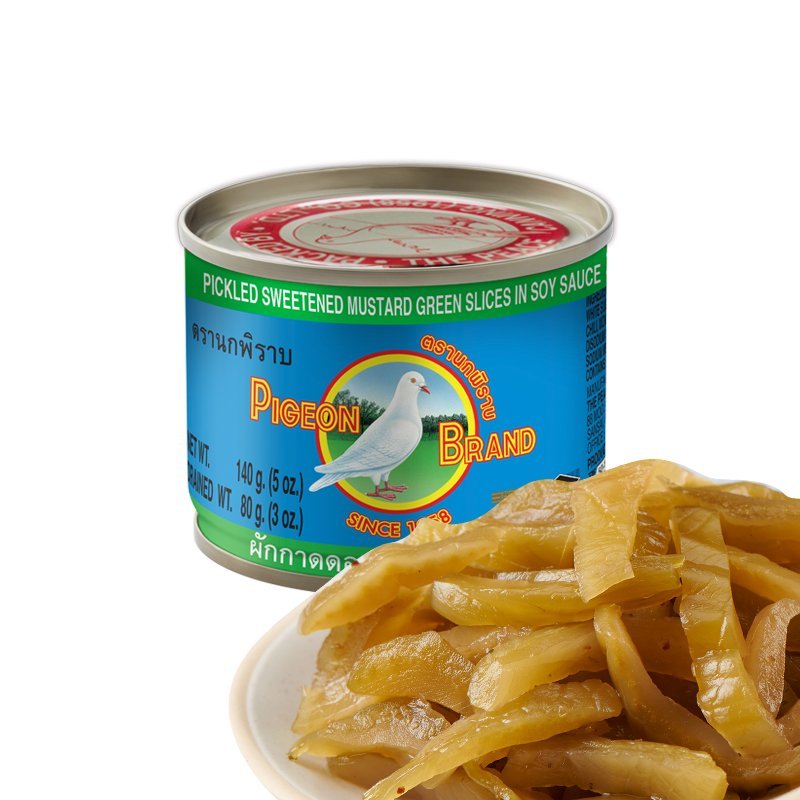 Pigeon Pickled Sweetened Mustard in Soy Sauce 140g - Golden Buffalo Grocery Store