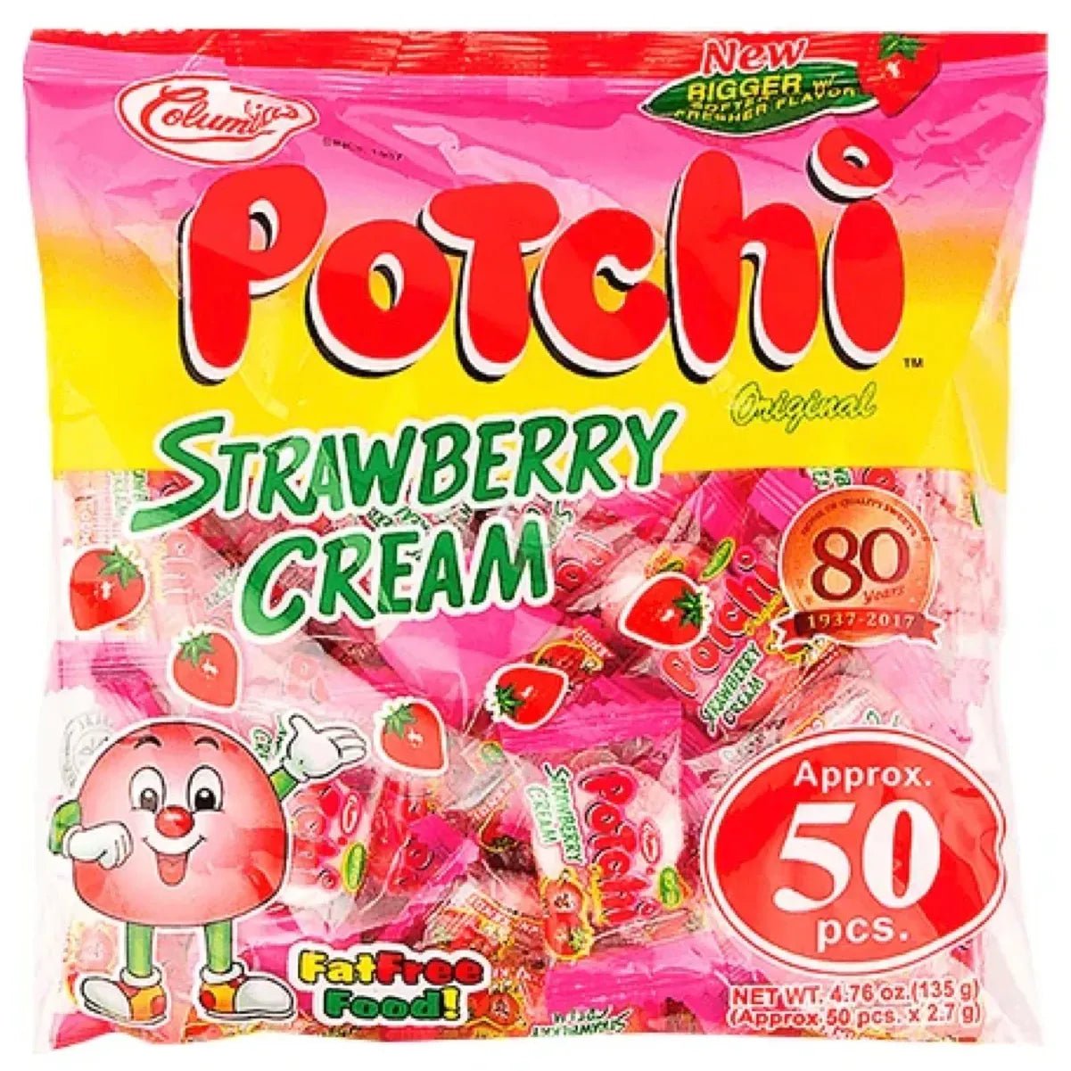 Potchi Strawberry Cream 135g - Golden Buffalo Grocery Store