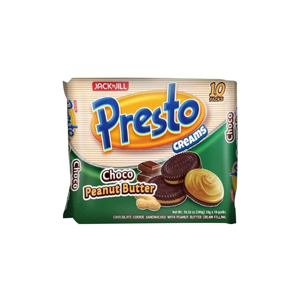 Presto Cream Choco Peanut Butter 30g x 10 - Golden Buffalo Grocery Store
