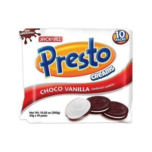Presto Cream Choco Vanilla 30g x 10 - Golden Buffalo Grocery Store