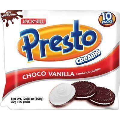 Presto Cream Choco Vanilla 30g x 10 - Golden Buffalo Grocery Store