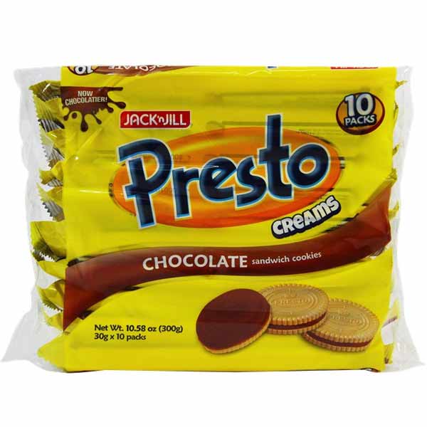 Presto Cream Chocolate 30g x 10 - Golden Buffalo Grocery Store
