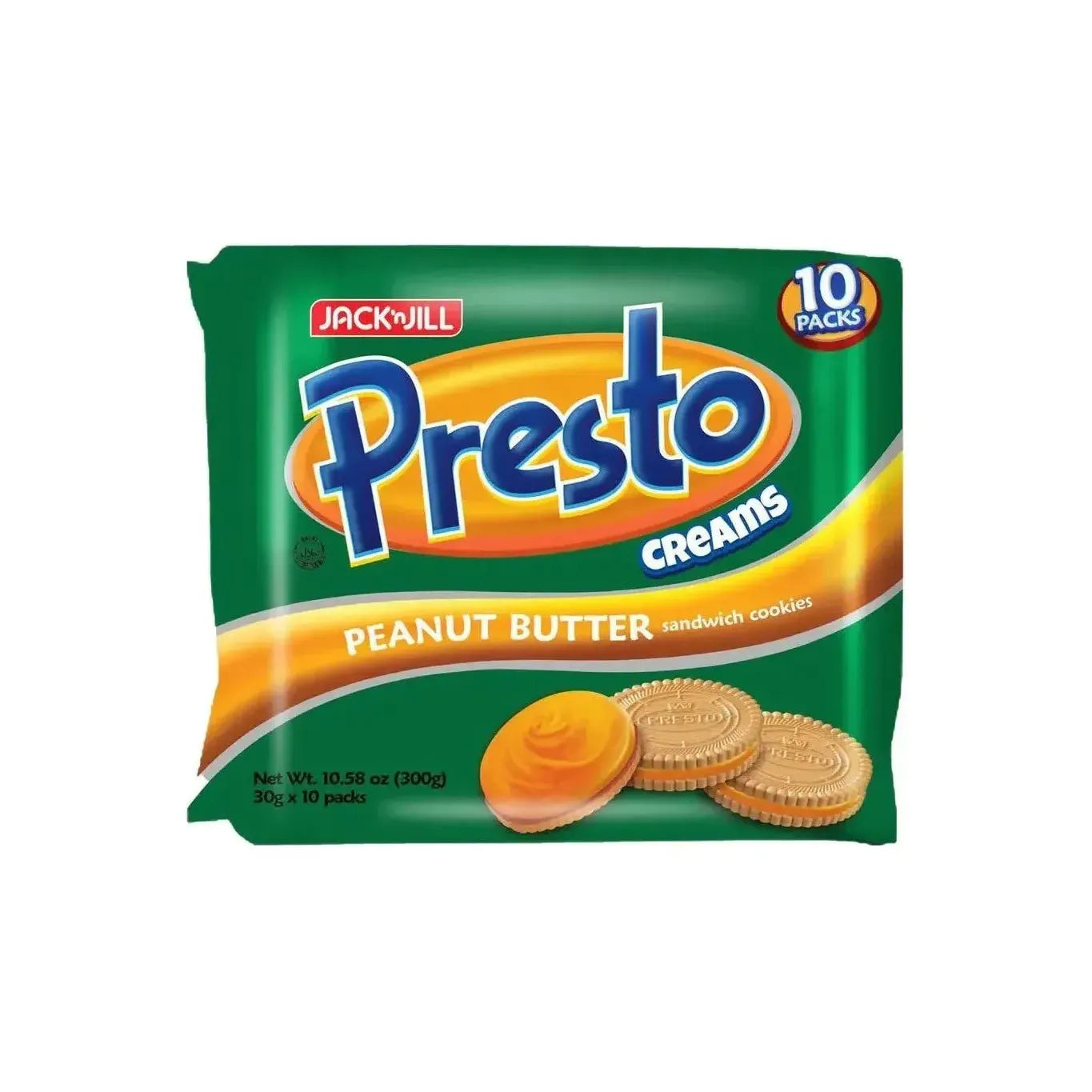 Presto Cream Peanut Butter 30g x 10 - Golden Buffalo Grocery Store
