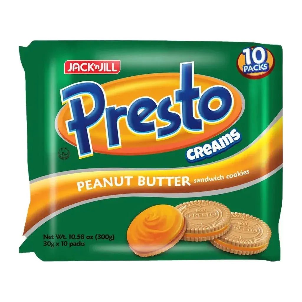 Presto Cream Peanut Butter 30g x 10 - Golden Buffalo Grocery Store