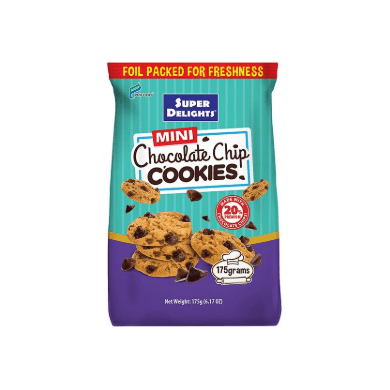 Prifood Super Delights Mini Chocolate Chip Cookies 175g - Golden Buffalo Grocery Store