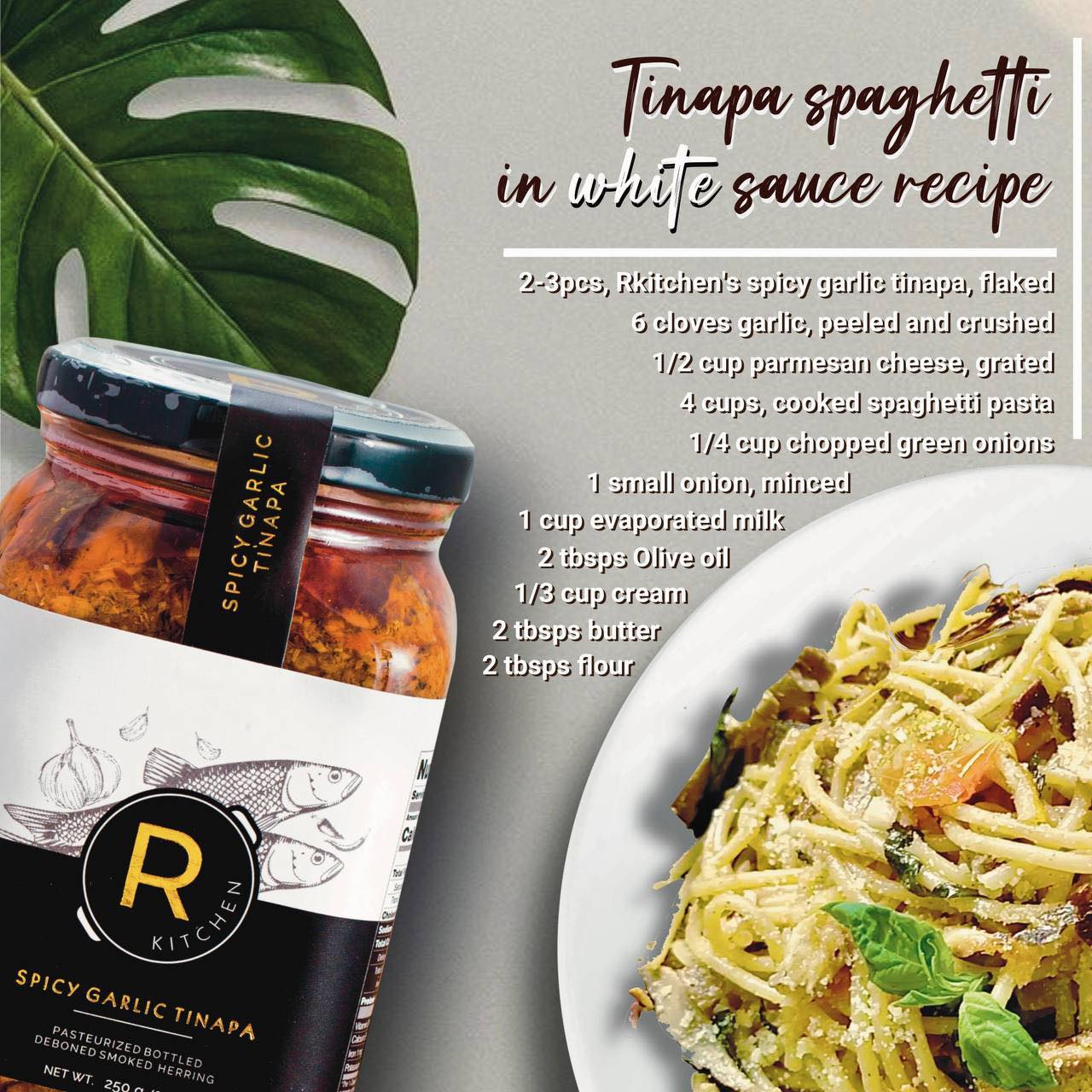 R Kitchen Spicy Garlic Tinapa 250g - Golden Buffalo Grocery Store