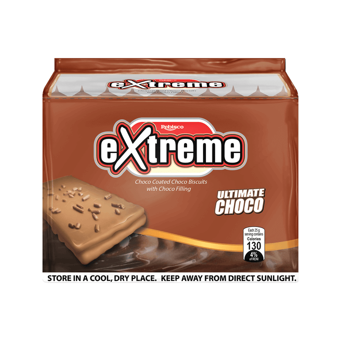 Rebisco Extreme Ultimate Choco 25g x 10 - Golden Buffalo Grocery Store
