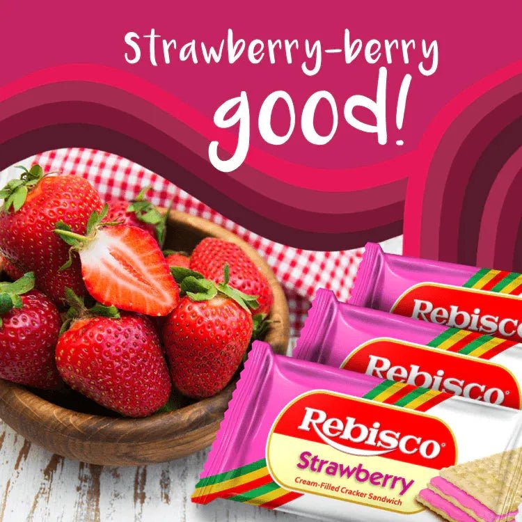 Rebisco Strawberry Cream Filled Cracker Sandwich - Golden Buffalo Grocery Store