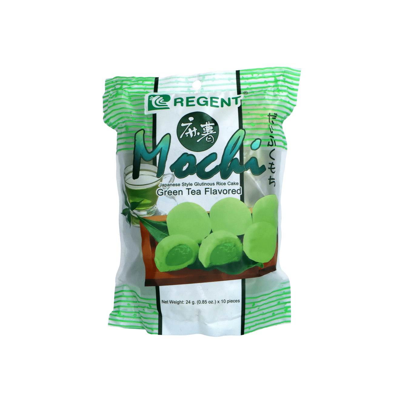 Regent Mochi Japanese Glutinous Rice Cake 240g Green tea - Golden Buffalo Grocery Store