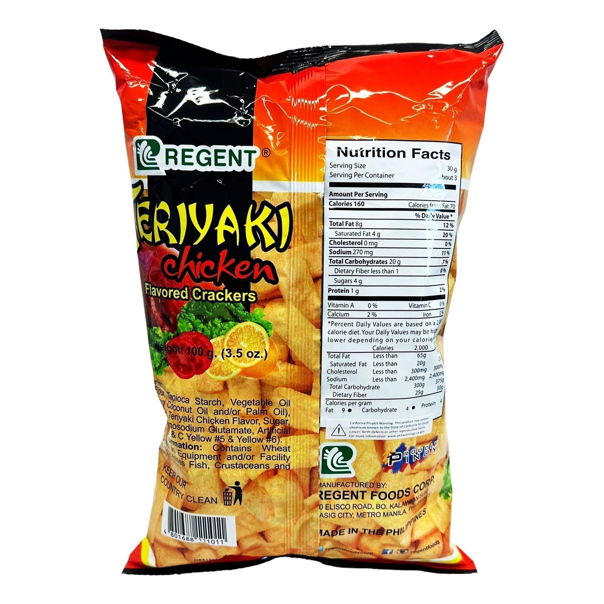 Regent Teriyaki Chicken 100g - Golden Buffalo Grocery Store