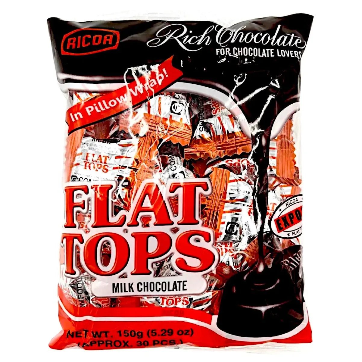 Ricoa Flat Tops Chocolate 150g - Golden Buffalo Grocery Store