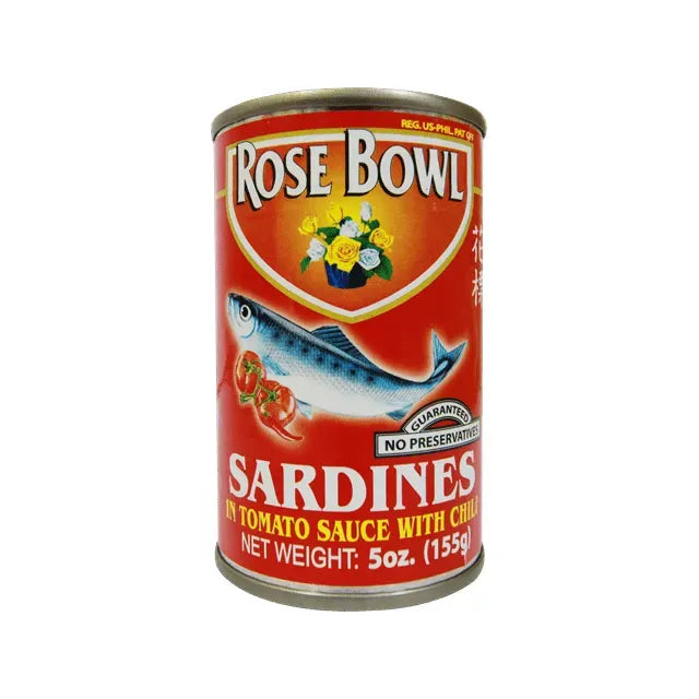 Rose Bowl Sardines in Tomato Sauce with Chili 155g - Golden Buffalo Grocery Store