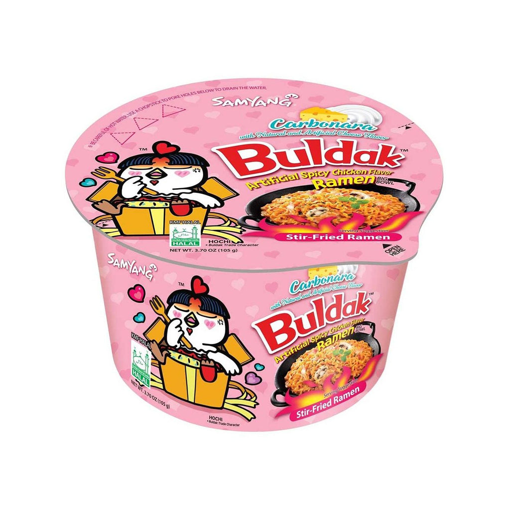Sam Yang Big Bowl Hot Chicken Carbonara 105g - Golden Buffalo Grocery Store