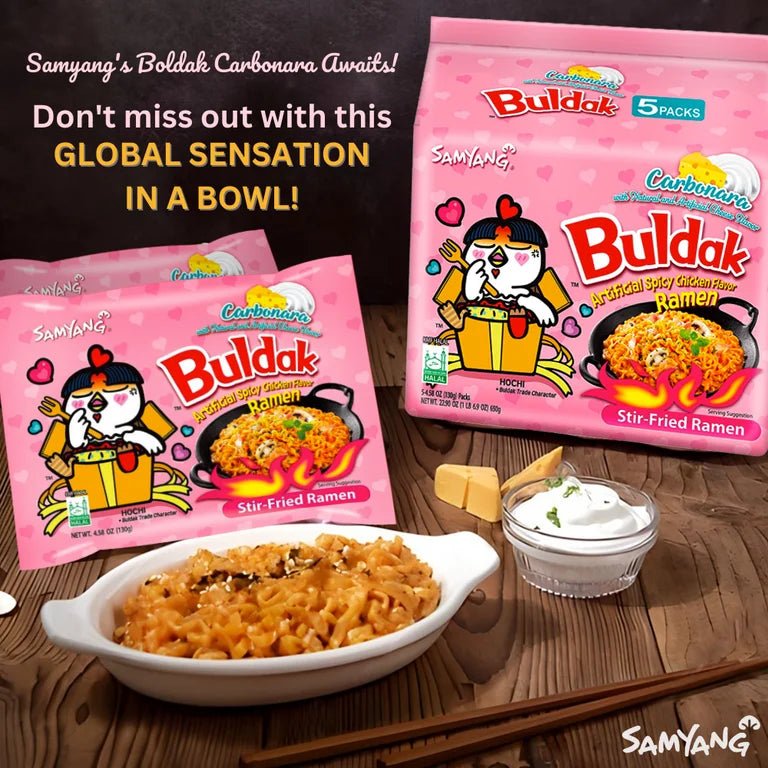 Sam Yang Hot Chicken Ramen Carbonara 650g - Golden Buffalo Grocery Store