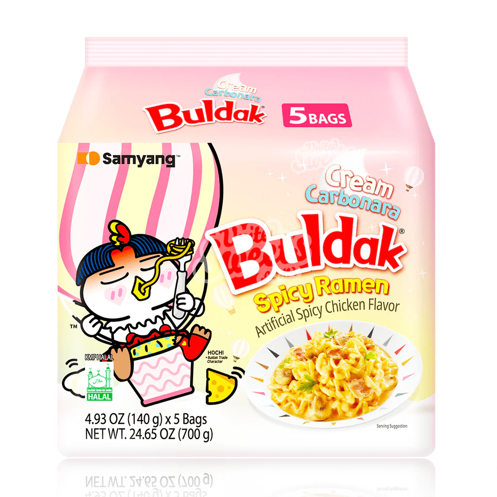 Samyang Cream Carbonara Hot Chicken Ramen 5pk - Golden Buffalo Grocery Store