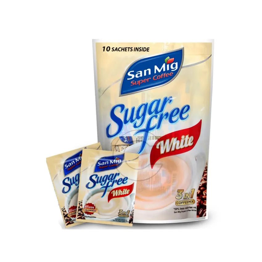 San Mig Sugar Free White Coffee 10g x 10 - Golden Buffalo Grocery Store