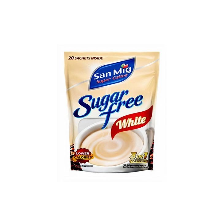 San Mig Sugar Free White Coffee 10g x 20 - Golden Buffalo Grocery Store