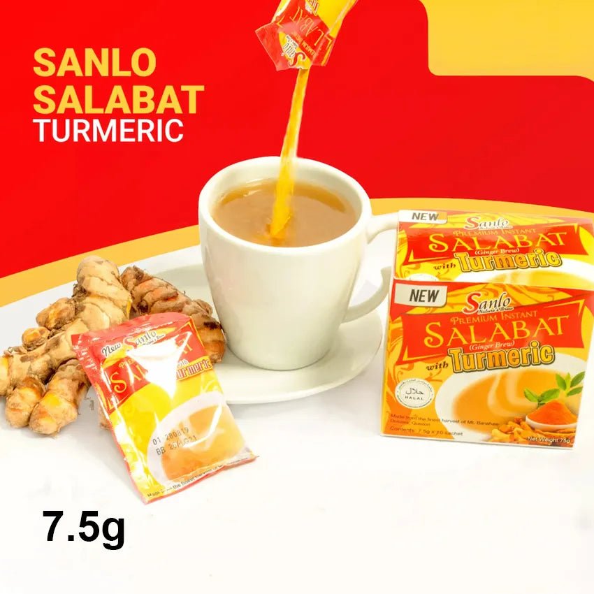 Sanlo Premium Instant Ginger Tea Salabat with Turmeric 75g - Golden Buffalo Grocery Store
