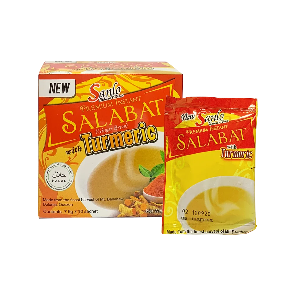 Sanlo Premium Instant Ginger Tea Salabat with Turmeric 75g - Golden Buffalo Grocery Store