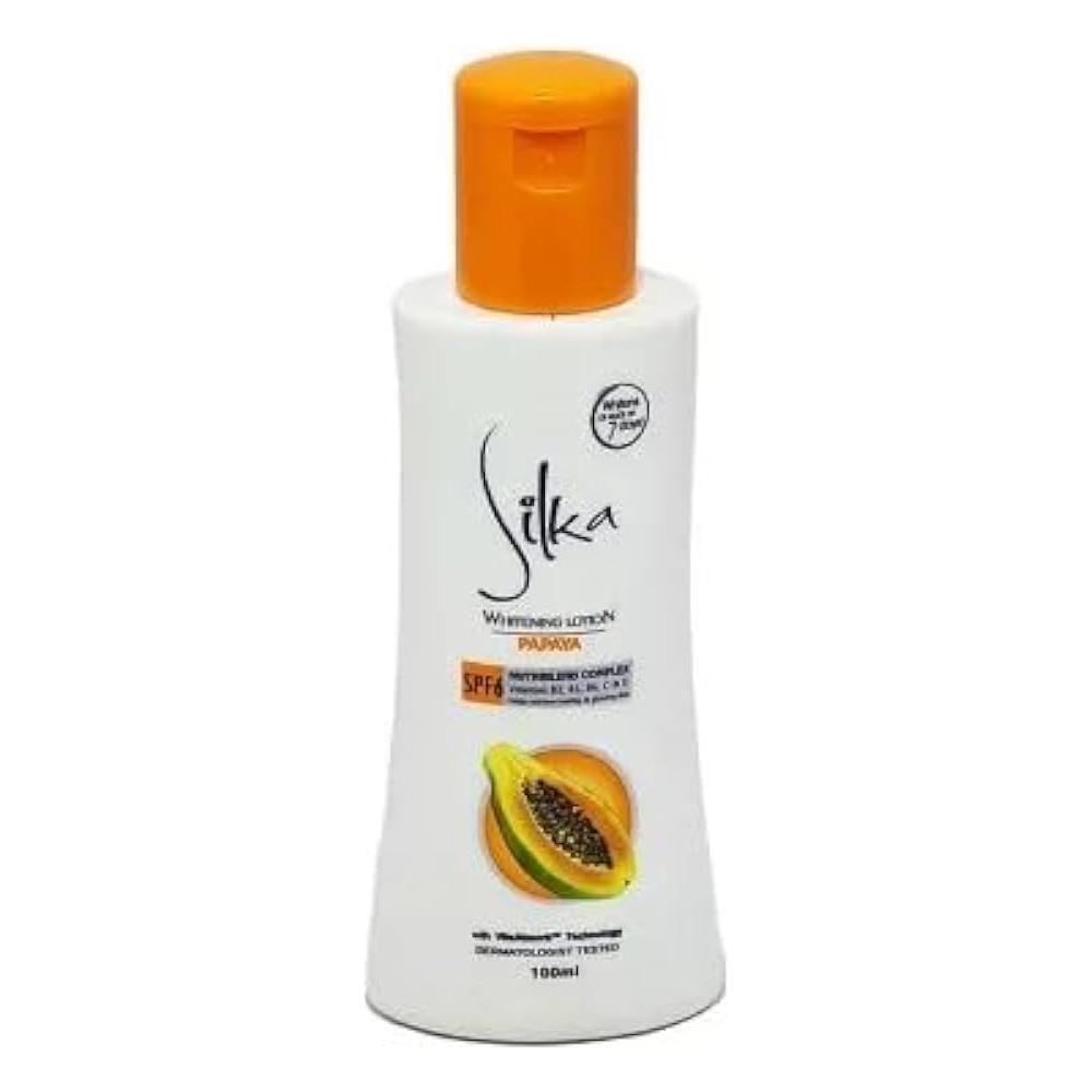 Silka Body Lotion Papaya 100ml (Yellow) - Golden Buffalo Grocery Store