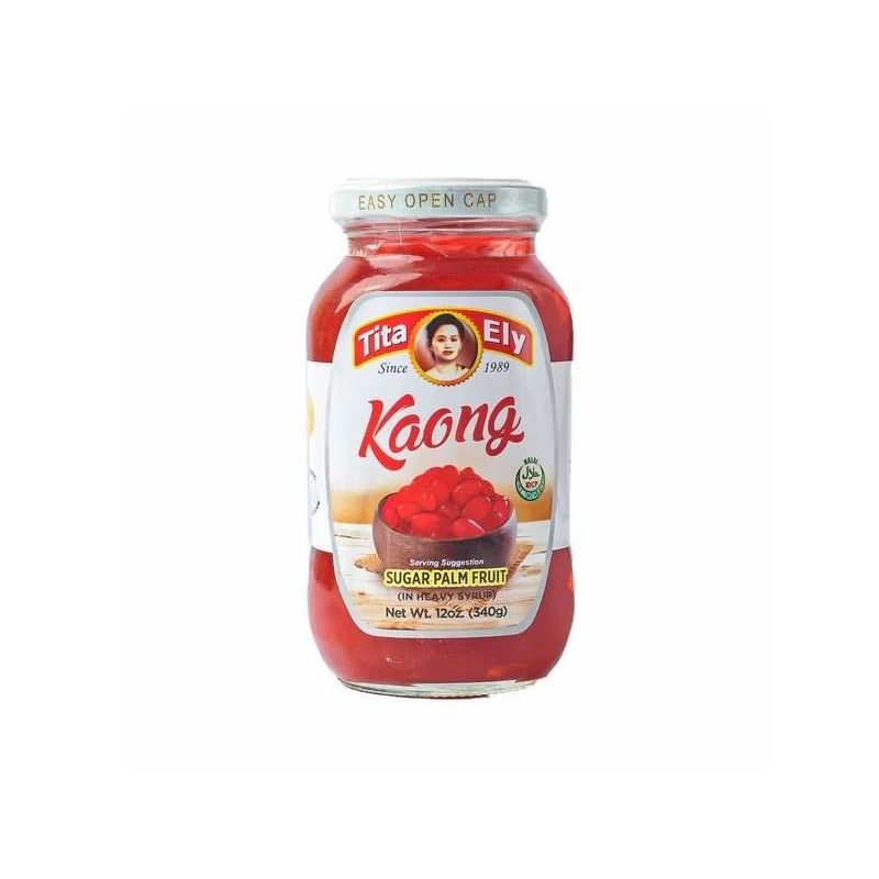 Tita Ely Kaong Palm Fruit 340g Red - Golden Buffalo Grocery Store