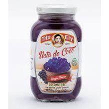 Tita Ely Nata De Coco Coconut Gel 340g - Grape - Golden Buffalo Grocery Store