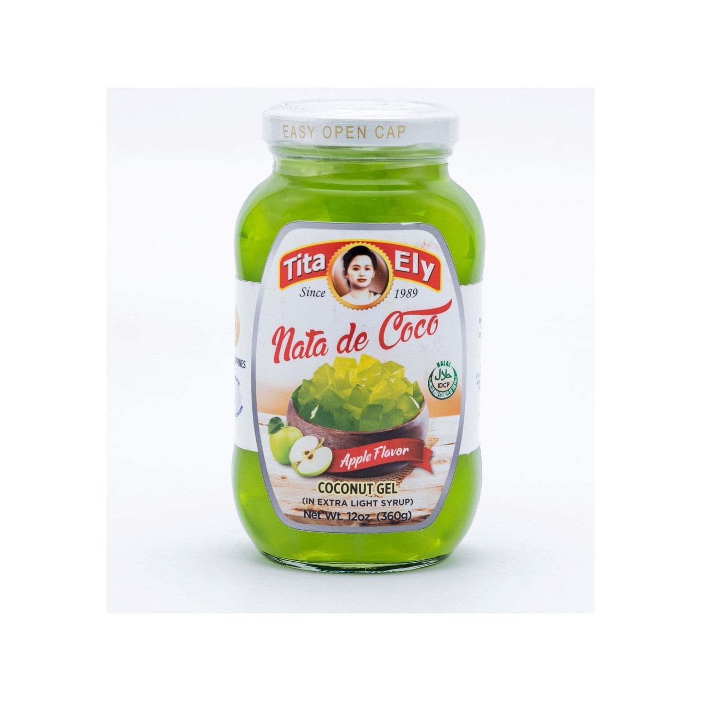 Tita Ely Nata De Coco Coconut Gel 340g - Green Apple - Golden Buffalo Grocery Store