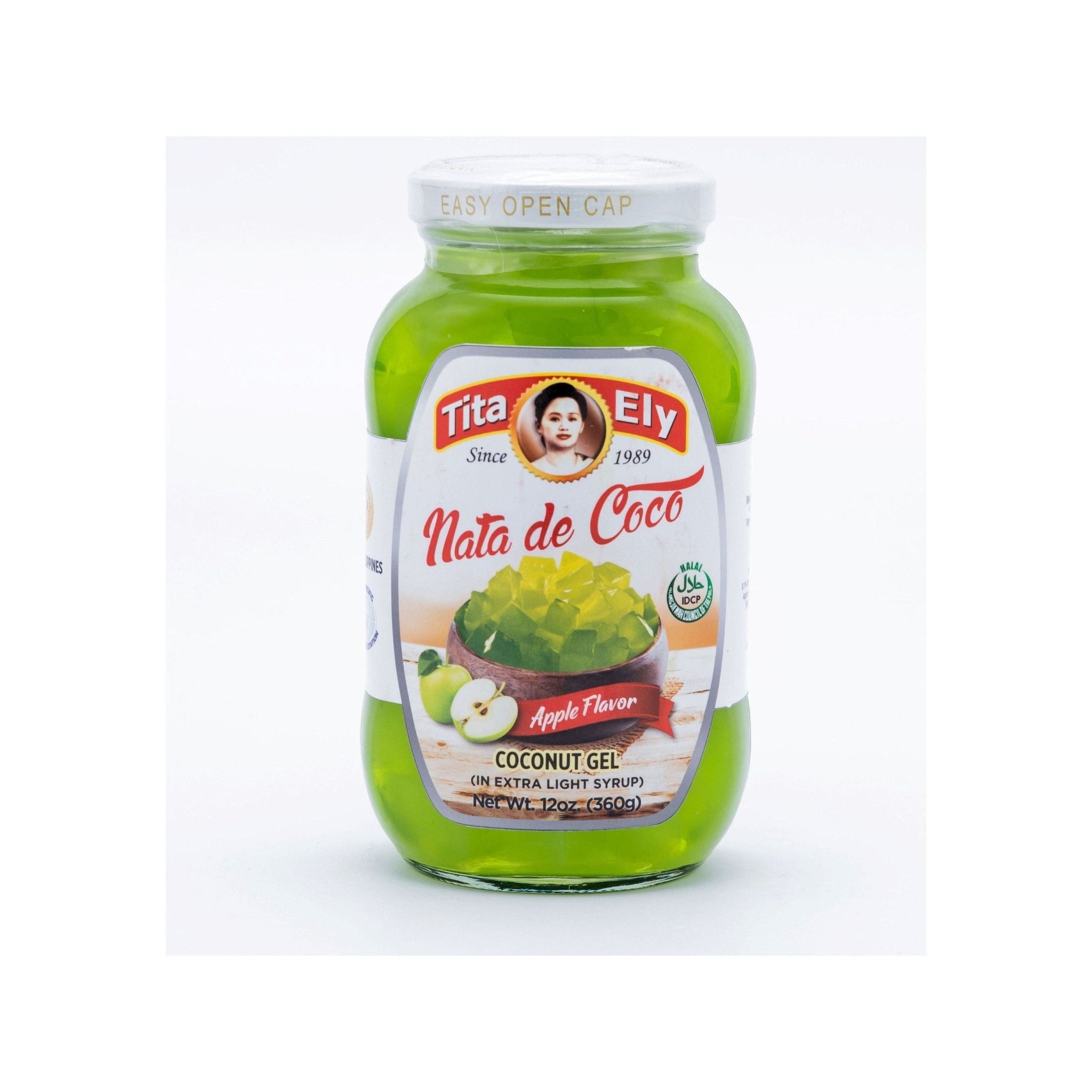 Tita Ely Nata De Coco Coconut Gel 340g - Green Apple - Golden Buffalo Grocery Store